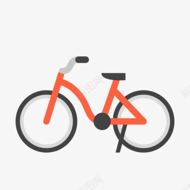 卡通木马矢量自行车图标图标