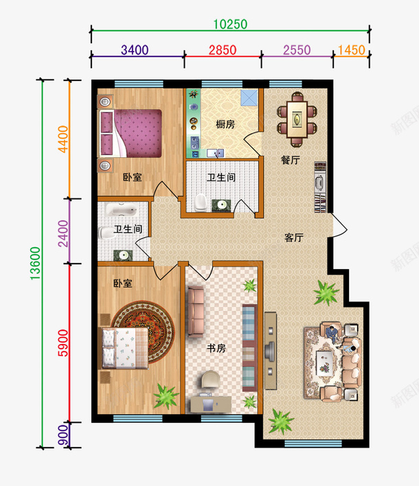 欧式室内户型平面图png免抠素材_88icon https://88icon.com 室内方案 室内设计户型格局 平面图纸 户型图 户型平面图 房屋平面图 欧式设计 环境设计 设计