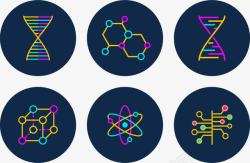 医疗医学纳米技术图标高清图片