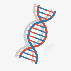 彩色基因组件矢量图素材