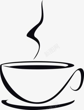 素描对话框手绘咖啡饮料图图标图标