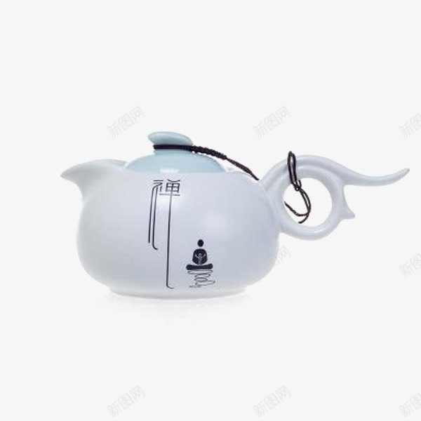君器脂白亚光定窑陶瓷功夫茶壶png免抠素材_88icon https://88icon.com 产品实物 白瓷茶壶 禅意真言壶