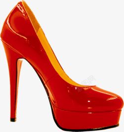 红色高跟鞋商业展板素材
