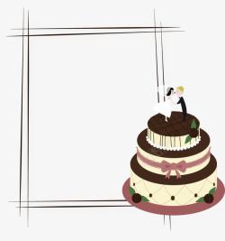 生日边框生日蛋糕边框高清图片