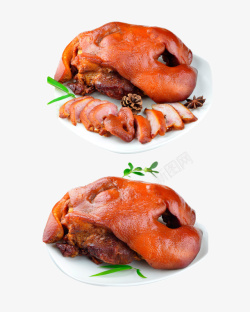 美味卤猪头美味的猪头肉实物图高清图片