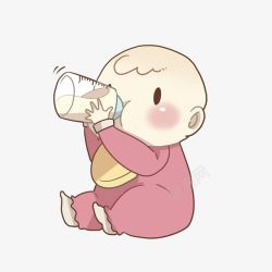 爸爸喂宝宝喝奶坐着自己喝奶的宝宝高清图片