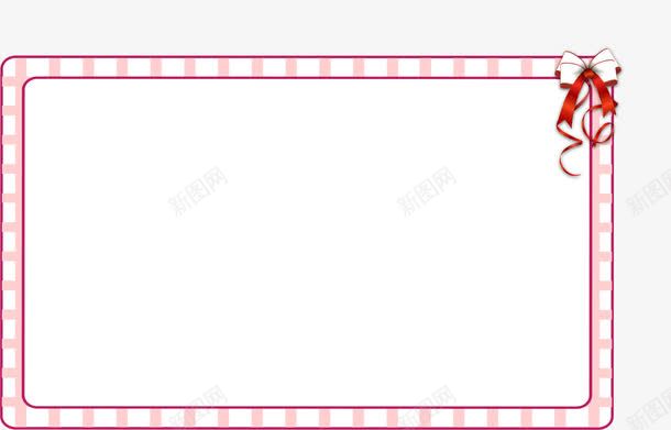 蝴蝶结边框png免抠素材_88icon https://88icon.com AI 卡通 手绘 粉红 粉色 线条 蝴蝶结 边框