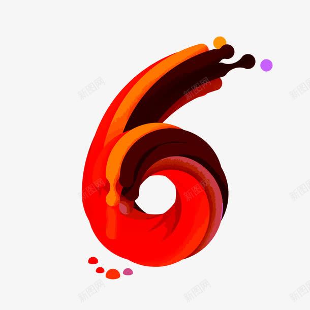 艺术字6png免抠素材_88icon https://88icon.com 6 PNG PNG免费下载 PNG图片 数字 艺术字 设计