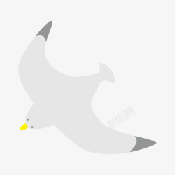 俯冲卡通手绘俯冲的海鸥高清图片