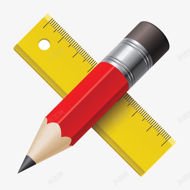 铅笔与尺子png免抠素材_88icon https://88icon.com 刻度 刻度尺 卡通 尺子 尺寸标 标尺 测一测 测量 测量工具 笔 量一量 铅笔