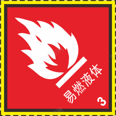 禁止使易燃液体火警防范标志图标图标