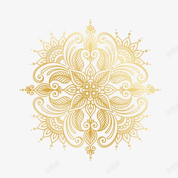 复杂花纹图案png免抠素材_88icon https://88icon.com 图案 图腾 复杂 线条 组合 绘画 花纹 装饰 金属 金色