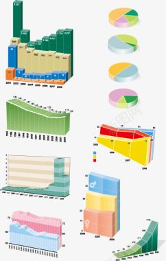 医院插图矢量图数据统计图标图标