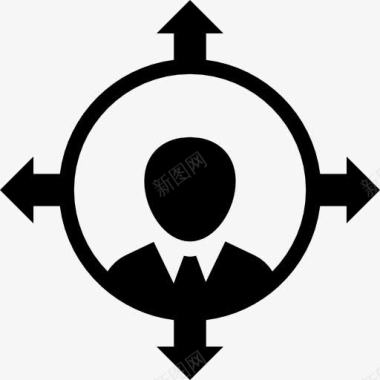 定位符号以人为本的企业定位符号图标图标