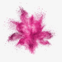 紫红色喷溅粒子素材