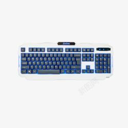RGB机械键盘蓝色光效机械键盘免费高清图片