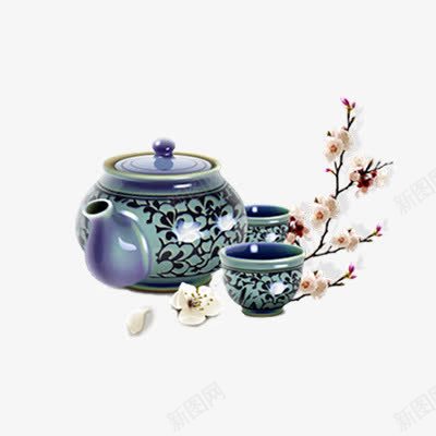 青花瓷茶具png免抠素材_88icon https://88icon.com 传统 梅花 瓷器 茶具 茶文化 陶瓷 青花瓷 青花瓷茶具