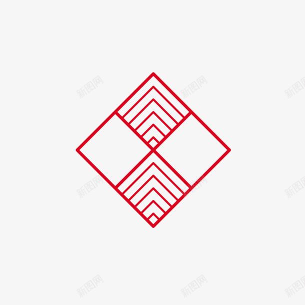 红色卡通几何图形创意菱形png免抠素材_88icon https://88icon.com 几何图形 创意 卡通 红色 菱形