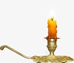 欧美创意设计金色花纹蜡烛台高清图片