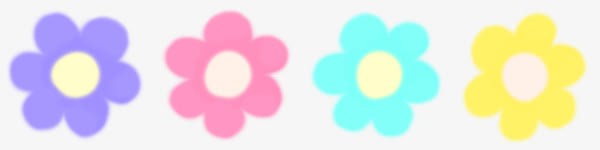 花朵棉花糖卡通动漫手绘装饰小花图标图标