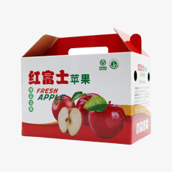 苹果包装精品红富士水果纸箱高清图片