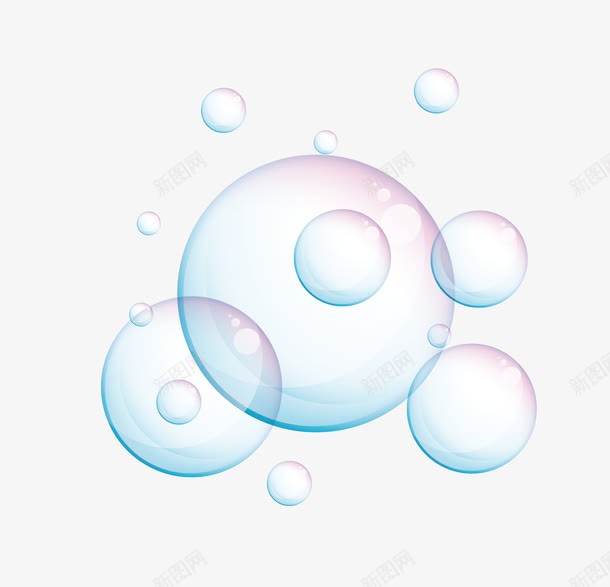 泡沫png免抠素材_88icon https://88icon.com 唯美 气泡 泡沫 浪漫 矢量素材 透明