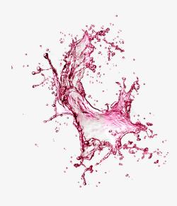 粉色水花动感水波元素高清图片