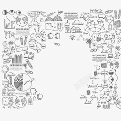 物理学科黑色透明数学物理地理化学公式学高清图片