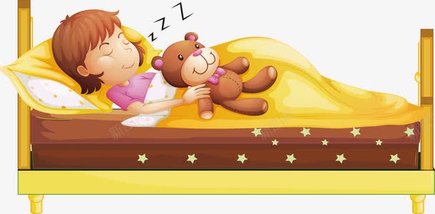 抱着小熊睡觉的女孩png免抠素材_88icon https://88icon.com 安心 安稳的睡觉 抱小熊睡觉 抱着小熊的大熊 矢量素材 黄色被子
