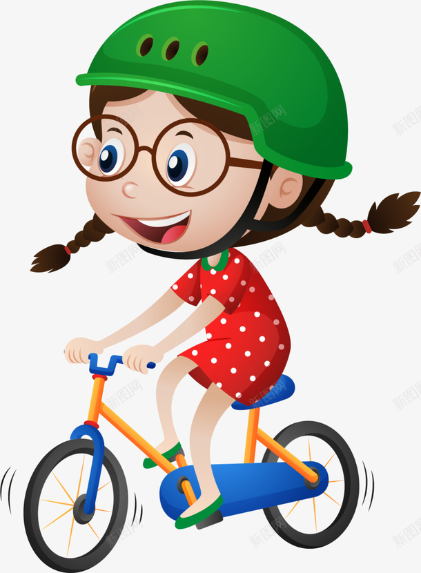 自行车大赛骑车的小女孩png免抠素材_88icon https://88icon.com 开心 绿色头盔 自行车大赛 自行车比赛 飘起来的头发 骑自行车 骑车的小女孩