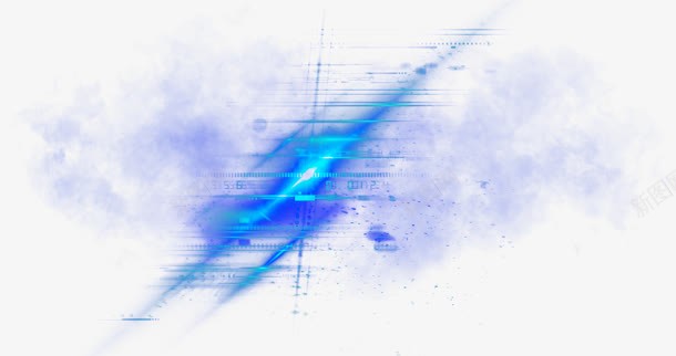 蓝色科技光效海报炫酷装饰png免抠素材_88icon https://88icon.com 海报 科技 蓝色 装饰