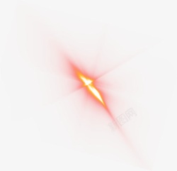 红色海报夏日光效素材