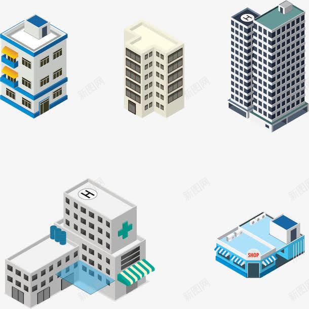 现代化小区建筑楼矢量图eps免抠素材_88icon https://88icon.com 剪纸 小区 小区楼 居民楼 房子 矢量图 立体