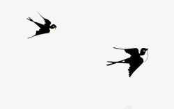 春天卖场吊旗两只燕子成双飞高清图片