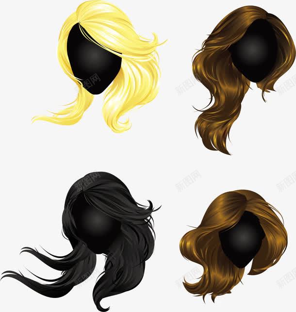 女性各种发型模板png免抠素材_88icon https://88icon.com 发型 头发 头发丝 女性 常用头发丝 矢量发型 矢量发型模板 长发