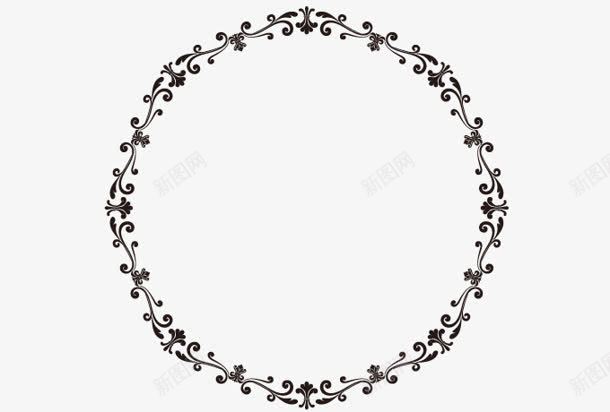 欧式环形花纹框装饰元素png免抠素材_88icon https://88icon.com 元素 欧式 环形 花纹 装饰