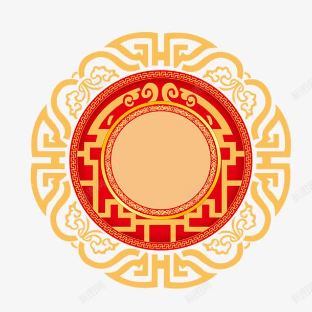 红色创意中国传统圆形图案png免抠素材_88icon https://88icon.com 中国 创意 吉祥 图案 如意 红色 纹理 花纹 装饰
