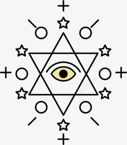 上帝之眼炼金术神秘符号高清图片