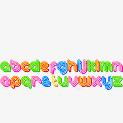 二十六个字母字体素材