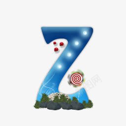 卡通字母Zpng免抠素材_88icon https://88icon.com 卡通 字母