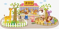 动物园海报卡通高清图片