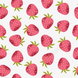 草莓无缝背景草莓无缝拼接底纹背景高清图片