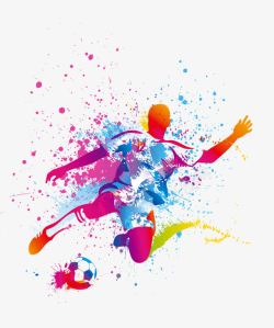 ps设计广告2018世界杯足球比赛海报插画高清图片