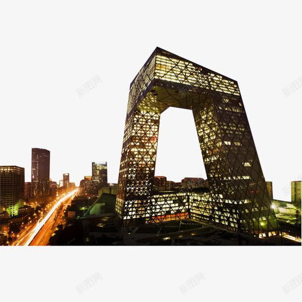 央视大楼png免抠素材_88icon https://88icon.com 中央电视台 北京 北京建筑 北京现代建筑 央视大楼