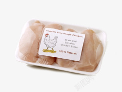 简单实物超市打包鸡胸肉素材