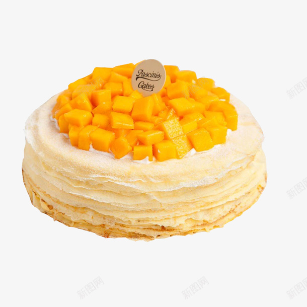 芒果粒蛋糕元素图png免抠素材_88icon https://88icon.com 水果设计 甜品美食 精美食物 芒果千层蛋糕 营养美食 营养蛋糕 蛋糕设计