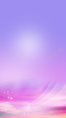 清新蓝紫色渐变浪漫H5背景图背景