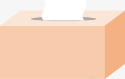 扁平风抽纸盒素材