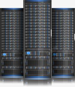 蓝色服务器服务器矢量图高清图片