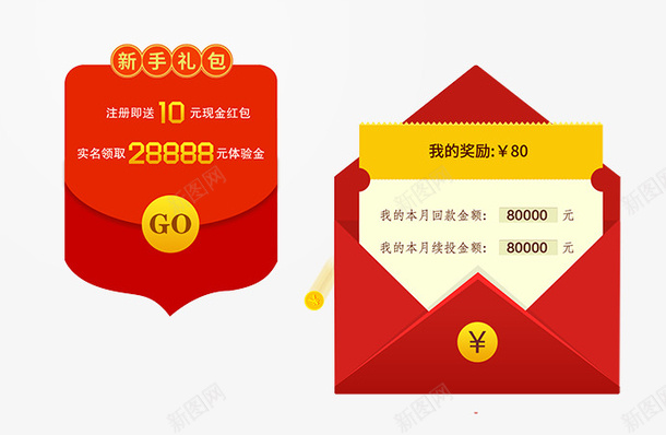 红包礼包psd免抠素材_88icon https://88icon.com QQ红包 一个红包免费下载 创意 微信红包 礼包 红包 红色 翅膀